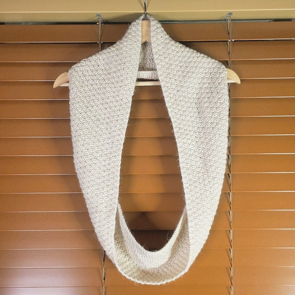 Cozy Cream Knit Infinity Scarf